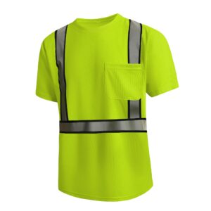 Reflective Safety T Shirt High Visibility Work Shirts Construction Support Customization (OEM) Sialkot Protective Wear.