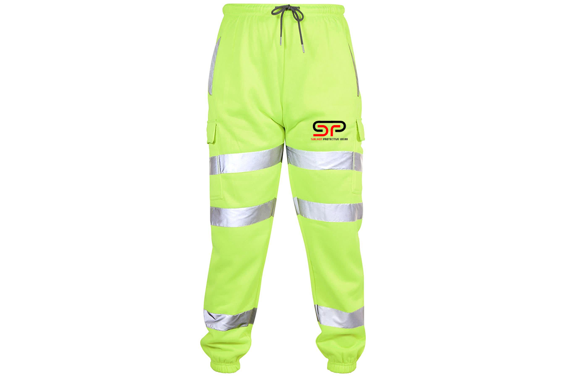 High Visibility Safe Work Pants Reflective Sweatpants Hi Vis Joggers Slim Fit Jogging Bottoms Workout for Men's S-4XL support customization (OEM) Sialkot Protective Wear.