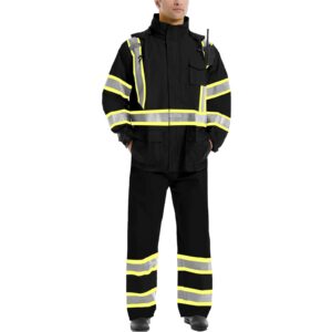 Hi Vis Reflective Rain suits for Men Waterproof - High Vis Safety Rain Jacket, High Visibility Raincoat for Men Support Customization (OEM) Sialkot Protective Wear.