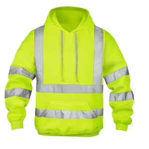 Hi Vis Men's Solid Color Reflective Visibility Sweatshirts Pullover Support Customization (OEM) Sialkot Protective Wear.
