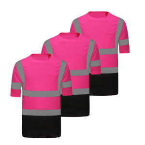 High Visibility Short Sleeve Reflective Safety T-Shirt, Men's Heavy Duty Breathable Hi Vis Shirts Support Customization (OEM) Sialkot Protective Wear.